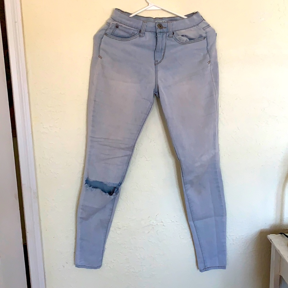 Soft white wash jeans